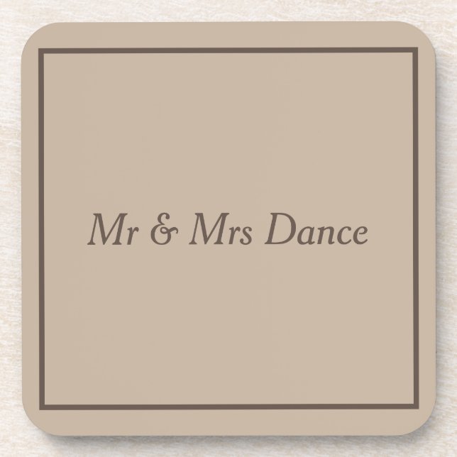 Porta copos de plástico com Duro monograma (Frente)