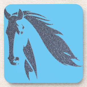 Porta copos de plástico com Duro Sparkle azul