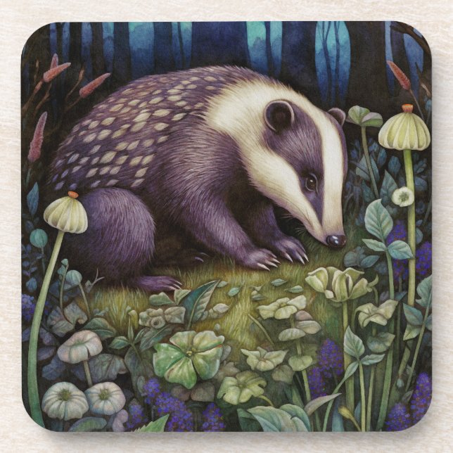 Porta copos de plástico com emblema da meia-noite (Frente)