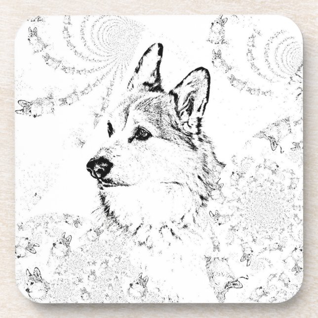 Porta copos de plástico com padrão de milho (Frente)