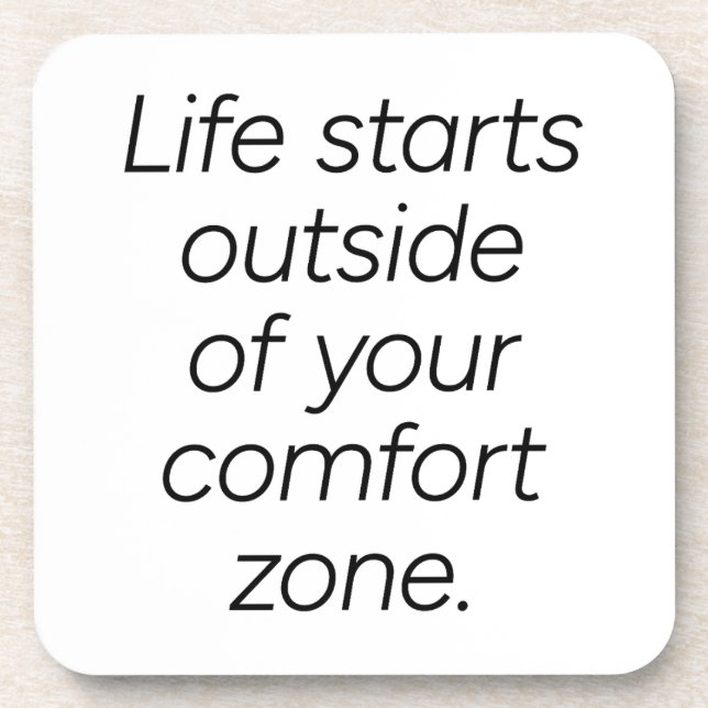 Porta copos de plástico do Duro da zona de confort (Frente)