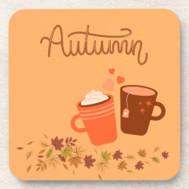 Porta copos de plástico do Duro de outono