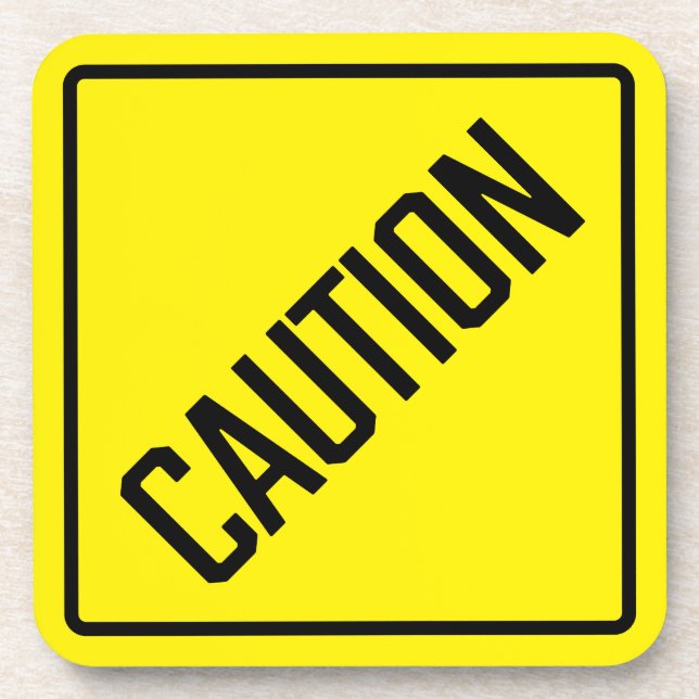 Porta copos de plástico do Duro de precaução (Frente)