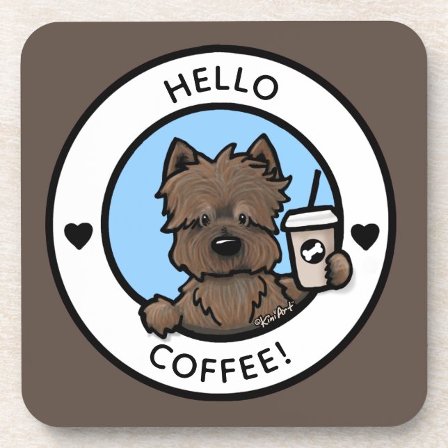 Porta copos de plástico do Duro do café KiniArt (Frente)