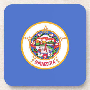 Porta copos de plástico duro com bandeira de Minn