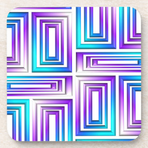 porta copos de retângulos geométricos