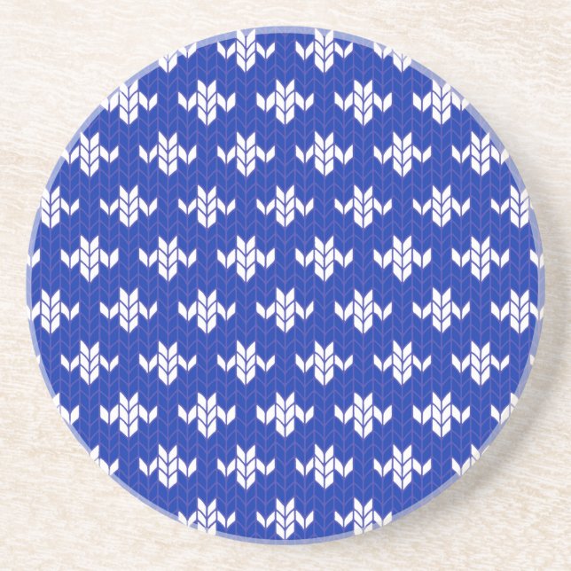 PORTA COPOS de Sandstone com KNIT redonda SCANDIA  (Frente)