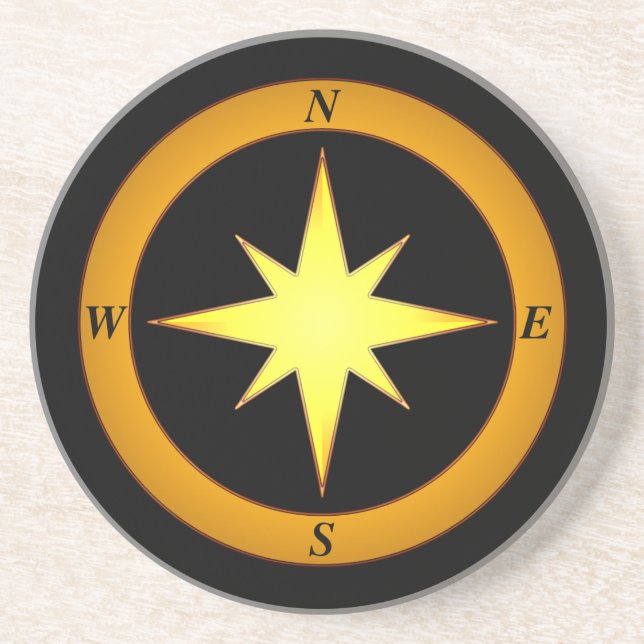 Porta copos de seta para o norte (Frente)