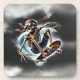 Porta copos de skate de gado e rolo