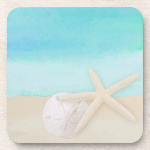 Porta copos de Starfish e Sand Sand Dollar