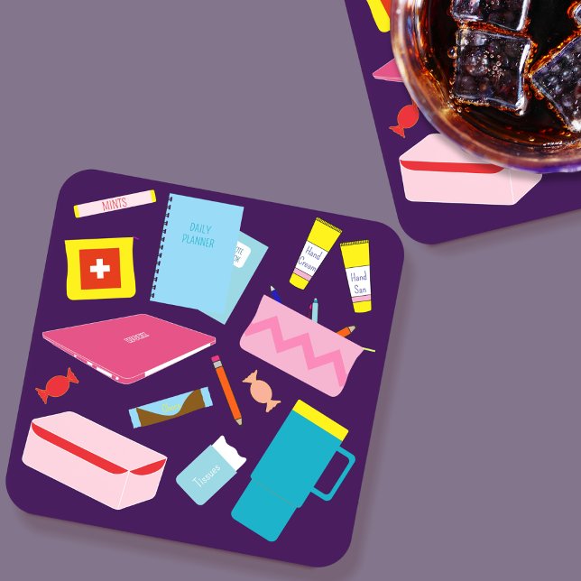 Porta copos De Suprimentos De Professores Modernos (Teacher Coaster)