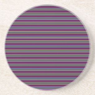 Porta copos de tiras de Cinza e roxo