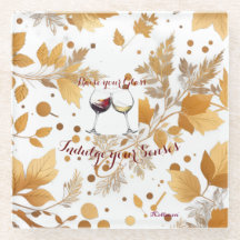 Porta copos de vidro