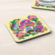 Porta copos de Vidro Arco-Íris Magnético do Cogume