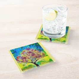 Porta copos de vidro de aproximação do inverno