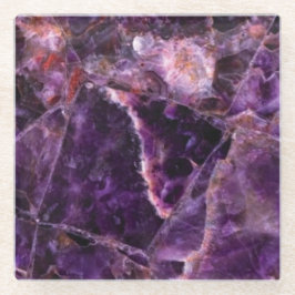 Porta copos de vidro de mármore mágica Amethyst