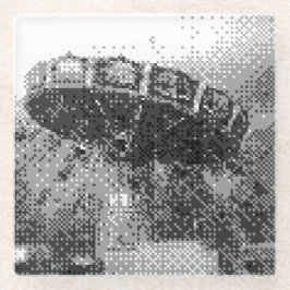 porta copos de vidro de passeio em píxeis