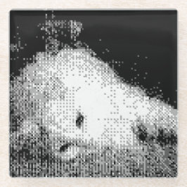 porta copos de vidro gatinho em pixel