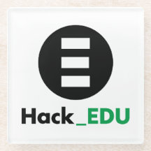 Porta copos de vidro HackEDU