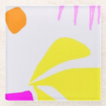 Porta copos de vidro natural brilhante