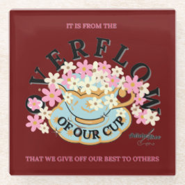 Porta copos de Vidro OVERFLOW por Adiela Akoo