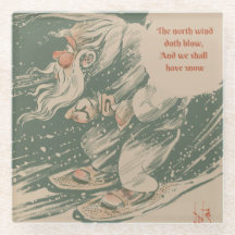 Porta copos de vidro para o norte