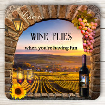 Porta copos de vinho de arte italiana original