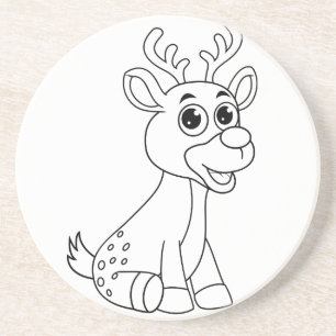 Porta-copos Deer Animal Fawn Baby Jovem Animal Cópula Postcard