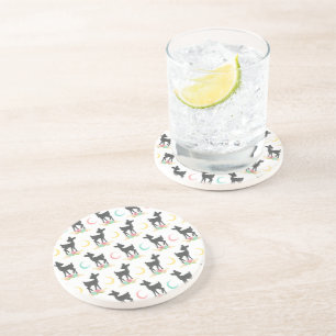 Porta-copos Deer Pattern, Baby Deer, Boho, Flores, Lua