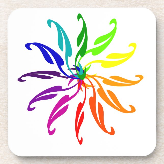 Porta copos definida - Roda colorida (Frente)