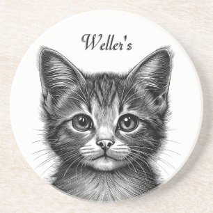 Porta-copos Desenho Adorável de Gato Jovem