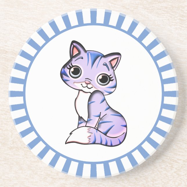 Porta-copos Desenho animado de gato fofo & protetor de copo de (Frente)