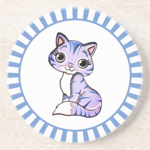 Porta-copos Desenho animado de gato fofo & protetor de raios a