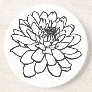 Porta-copos Desenho de Chrysanthemum