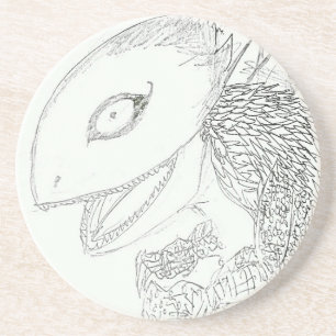 Porta-copos desenho de lagarto monstro
