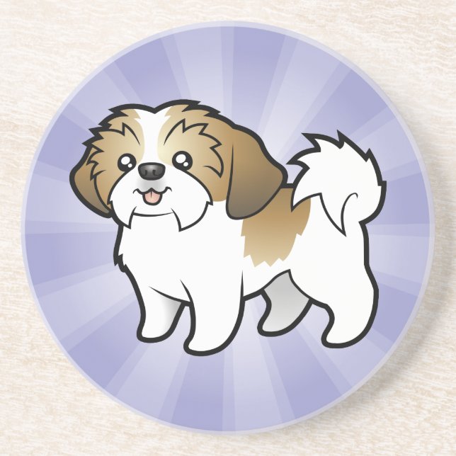 Porta-copos Desenhos animados Shih Tzu (filhote de cachorro (Frente)