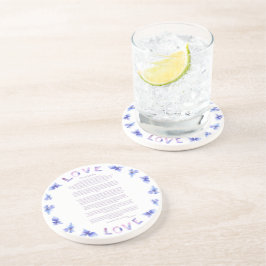 Porta-copos Desiderata Hydrangea por Max Ehrmann
