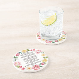 Porta-copos Desiderata Peonies e Daffodils por Max Ehrmann