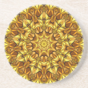 Porta-copos Design abstrato antigo do ouro Mandala - 63495