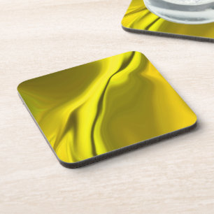 Porta copos Design amarelo suave