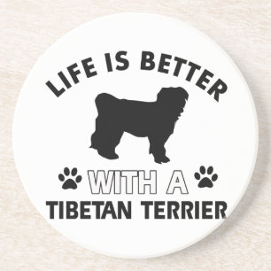 Porta-copos Design da raça do cão de Terrier tibetano