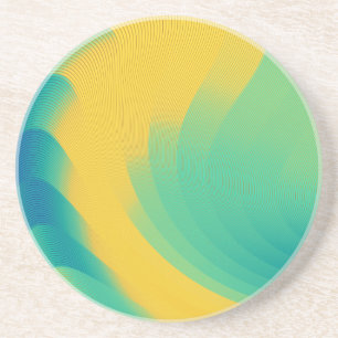 Porta-copos Design de abstrato amarelo exclusivo