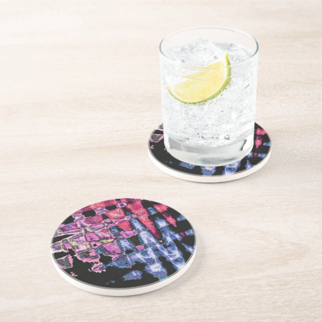 Porta-copos Design de aquarelas (Lateral)