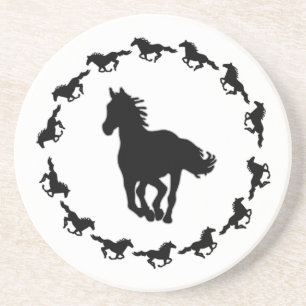 Porta-copos Design de Cavalo Silhueta