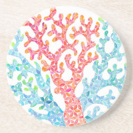 Porta copos Design de coral