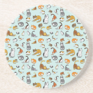 Porta-copos design de gato giro para amantes de gatos - turque