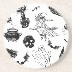 Porta-copos Design de padrão de Halloween
