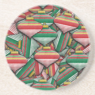Porta-copos Design de Padrão de Ornamento Vermelhos Vermelhos