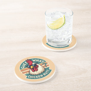 Porta-copos Design de Piada de Bumbum de frango Retro Engraçad