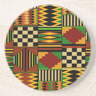 Porta-copos Design do Royal Kente Cloth Africano